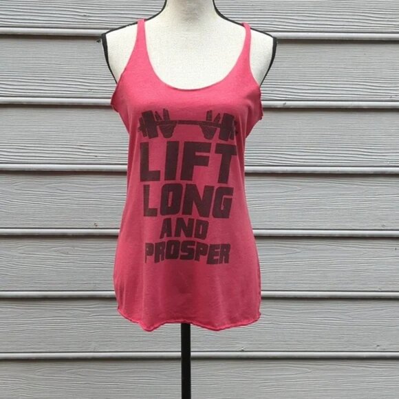 Next Level Apparel Lift Long and Prosper Racerback Tank Top - Picture 2 of 10